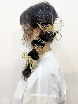 ヘアセット&メイク専門店 カスミ(Kasumi) サイド編み下ろし