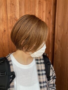 リミックス 飯塚店(Remix) ショートボブ×ベージュカラー/マロンベージュ◎ 30代 40代 50代