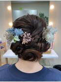 卒業式・卒園式・ヘアアップ・ハーフアップ・着付け