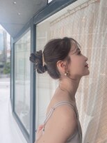 【ヘアアレンジ】ツイン団子