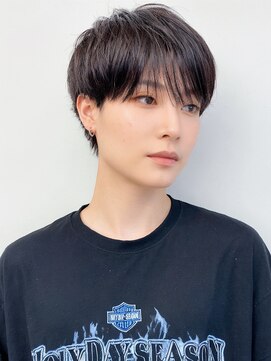 アースモード 亀戸店(EARTH Mode) 爽やかメンズ☆ビジネスショートマッシュ黒髪透明感カラー