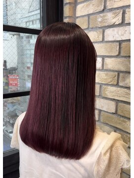 ナナシ(nanac) 髪質改善トリートメント＋カシスピンク*20代30代40代50代