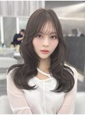 韓国 大人レイヤー くびれヘア 夏のヘアアレンジ