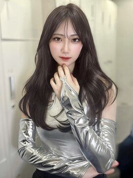 ロンドガーネット 池袋(Lond garnet) ミニウルフレイヤーカット顔周り前髪韓国ミディアムロング/池袋