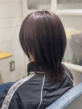 ヘアリゾート ルアーナ エルア(Hair Resort LUANA `elua) １ブリーチ黄色味抑えるラベンダーグレージュ☆中橋