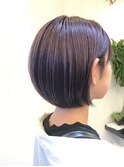 【sheta青山/三畑賢人】10代20代パープルグレージュ小顔ショート