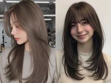 髪質改善/縮毛矯正/ボブ/ハイライト/ブリーチ/顔周り/白髪ぼかし