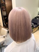 エフィールリアモ(afeel riamo)&nbsp;ブリーチ2回カラーピンクミルクティーベージュ