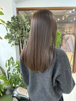 エアージーモ 小倉店(Fate design Air G mo)&nbsp;ブリーチなしグレージュカラー小倉 髪質改善　ブリーチなし