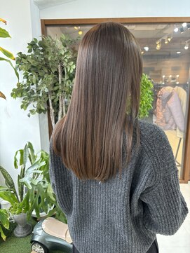 エアージーモ 小倉店(Fate design Air G mo) ブリーチなしグレージュカラー小倉 髪質改善　ブリーチなし