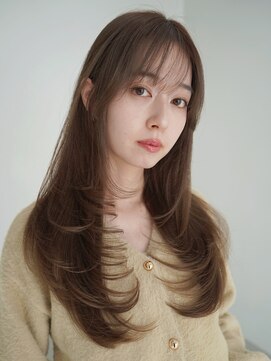 アンジェリカ 京都駅前店(ANGELICA JR) ANGELICA ナチュラルレイヤー ブラウンベージュ