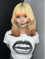 ギミックパシャ(GIMMICK pasha)&nbsp;ブロンド×裾カラー