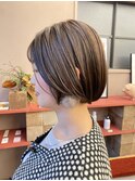 20代30代髪質改善◎ひし形ショートボブ×透明感カラー/上品ヘア