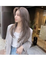 アース 豊橋店(HAIR&MAKE EARTH)&nbsp;ハッシュカット×ミルクティーグレージュ