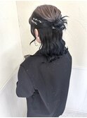 カチモリハーフアップ