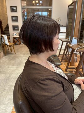 ルチア ヘア ステラ 京都店(Lucia hair stella) 大人ショート丸みショート前下がりショート/学割U24/京都/河原町