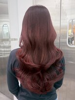 アイティーバイアルバム 八王子店(IT by ALBUM) 韓国ヘアロング顔周りレイヤーピンクベージュ_ba583923