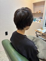 スーリール 福岡別府店(Sourire)&nbsp;ショートヘア ブラウンベージュ 髪質改善カラー  30代40代