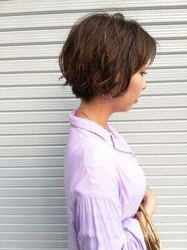 フロート 小阪店(float) ショート×パーマ＿大人かわいい,ボブ,結婚式