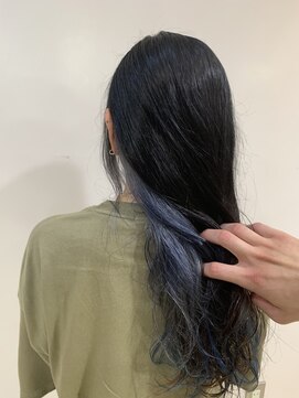 アズール 草加(azule) 透明感あふれるブルーインナーカラー