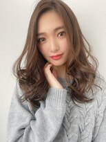 ルービック 和歌山(Rubik's)&nbsp;小顔パーマ×ナチュラルミディ×アッシュブラウン