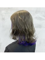 レガロヘアアトリエ(REGALO hair atelier) インナーカラー(パープル)