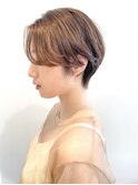 【表参道sheta中澤】カーキグレージュミニボブマッシュショート