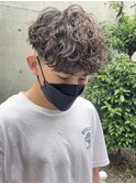 波巻きスパイラルパーマツーブロックツイストスパイラルパーマ