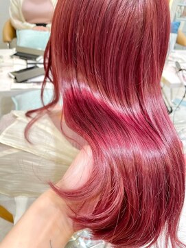 ロンドシエル 横浜(Lond ciel) ダブルカラーケアブリーチハイトーン×ふんわりカール【横浜】