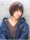 [ANDREY]グレーベージュ/レイヤーロング/前髪パーマ黒髪カタログ