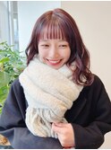 シースルーバング*前髪カット*顔周りカット*イルミナカラー*美髪