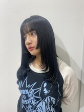 オードリーク(AudreyK) 札幌駅/大通/髪質改善ブルーブラック/姫カット＆顔周りレイヤー
