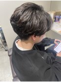 【メンズカット】直毛&多毛→くせ毛風パーマ