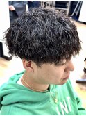 メンズパーマツイストスパイラルパーマメンズマッシュウルフ横浜