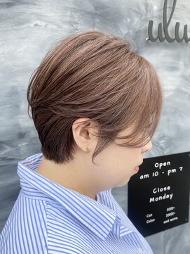 ウル(ulu.) ulu.魅せるグレイヘア◎脱白髪染めピンクグレージュ◎