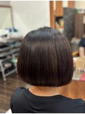 30代40代50代　白髪染め【SEASON＋野入】　切りっぱなしボブ　3B