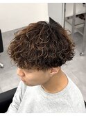 波巻きパーマ×スパイラルパーマ×2way×マッシュ