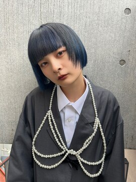 スタイル スマート サロン(STYLE smart salon) ブルーとブラックのデザインカラー