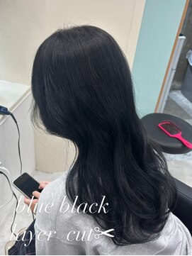 マーシュ 梅田(marshu) 吉岡Style/透け感オフブラック/ワンホン