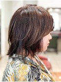 ミセス おしゃれな大人の軽やかウルフショートスタイル