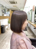 アップ(A+hair) 地毛風ストレート_ボブ_自然な縮毛矯正_髪質改善