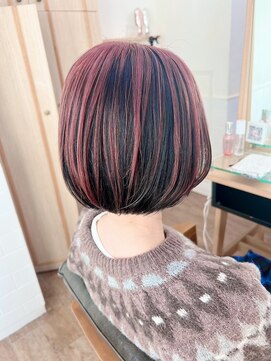 ネオリーブ クーロ(Neolive curro) アンブレラカラー×チェリーピンク