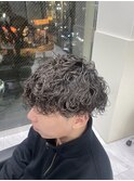 【メンズ/波巻きパーマ】くまがい