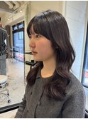 まろやかアッシュブラウンで大人カラー