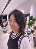 ナチュラル極細ハイライト髪質改善トリートメント