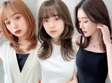 [カット+N.カラー+トリートメント￥10200]ブリーチなしで叶う高発色＆透明感！赤みを抑えたカラー設計★