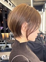ブレス ヘアデザイン(BLESS hair design)&nbsp;東静岡ショートボブくびれショートイルミナカラー顔周りレイヤー