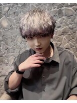 メンズサロン ガウディ 博多店(men's salon Gaudi) フォックスカラー×メンズマッシュ×スパイラルパーマ仕上げ