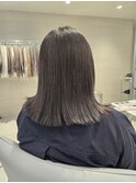 【keen×miho 】　鎖骨切りっぱなしボブ　グレージュカラー