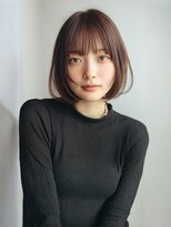 ベルフェミンキルン(Belle femin kilun) ショートボブ ベージュカラー 顔周りカット 艶髪 20代 髪質改善